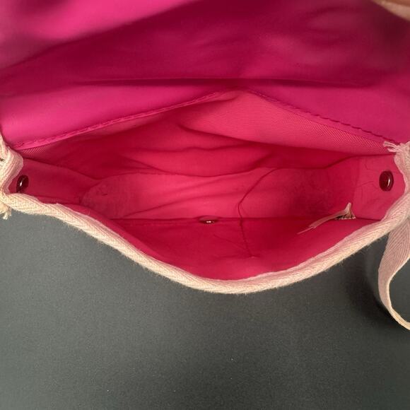 Vintage 1980s Cabbage Patch Kid Over Shoulder Kids Bag Pouch Multipocket Pink - Picture 6 of 6